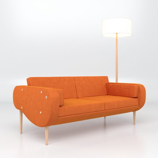 Illuminé canapé Illuminé Fauteuil Illuminé Tabouret adossé Frédéric TABARY Designer