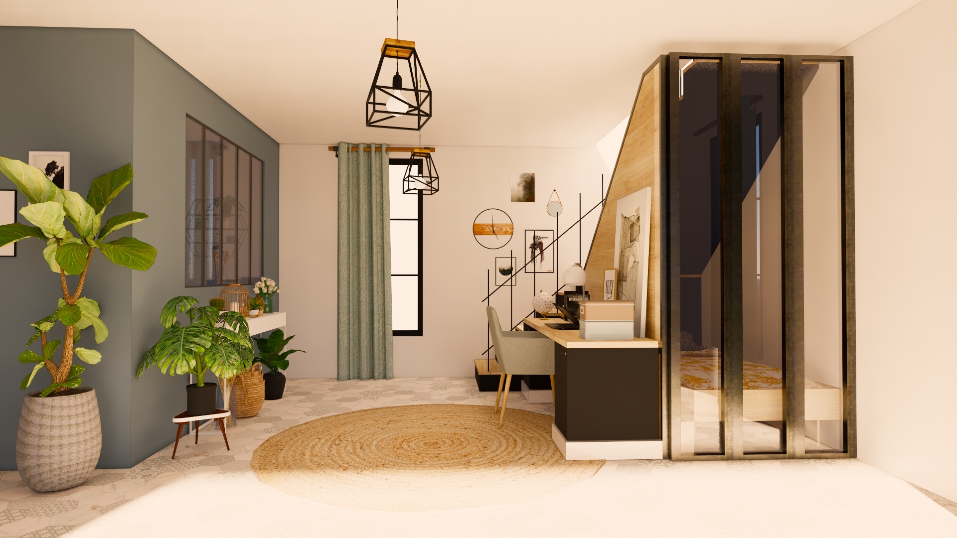 cloison-portefeuille-lit-sous-escalier-produit-designer-interieur-frederic-tabary