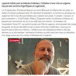 Une pleine page dans le journal le Grand Paris
