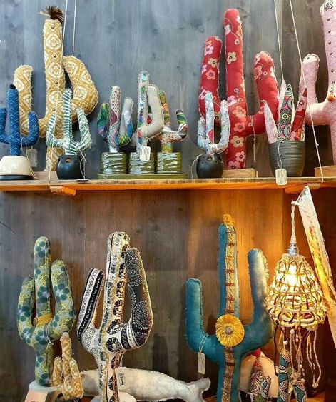 cactus du lac, cactus en tissus fait main pour décorer vos intérieurs