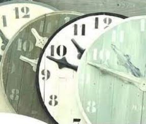 Horloges de 1 mètre de diamètre ( Design Frédéric TABARY)