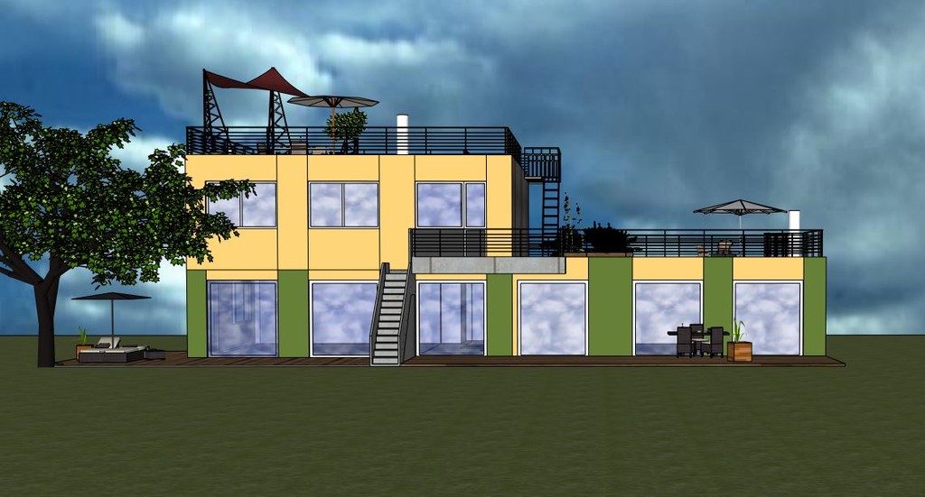 La Vie l'a composée ou, la Villa composée pour familles recomposées par Frédéric TABARY Architecte d'intérieur désigner d'espaces